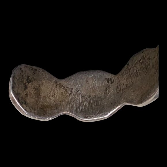 Malachite Cuff 6.25" Bracelet Southwestern Handmade Sterling Silver 925 - Picture 8 of 9